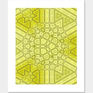 Yellow omni directional keyboard Posters and Art